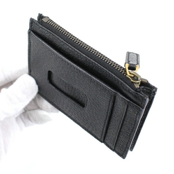 Gucci Coin Case Card Pass Purse GG Marmont Small Wallet Men Women Black 65758... - Picture 5 of 7